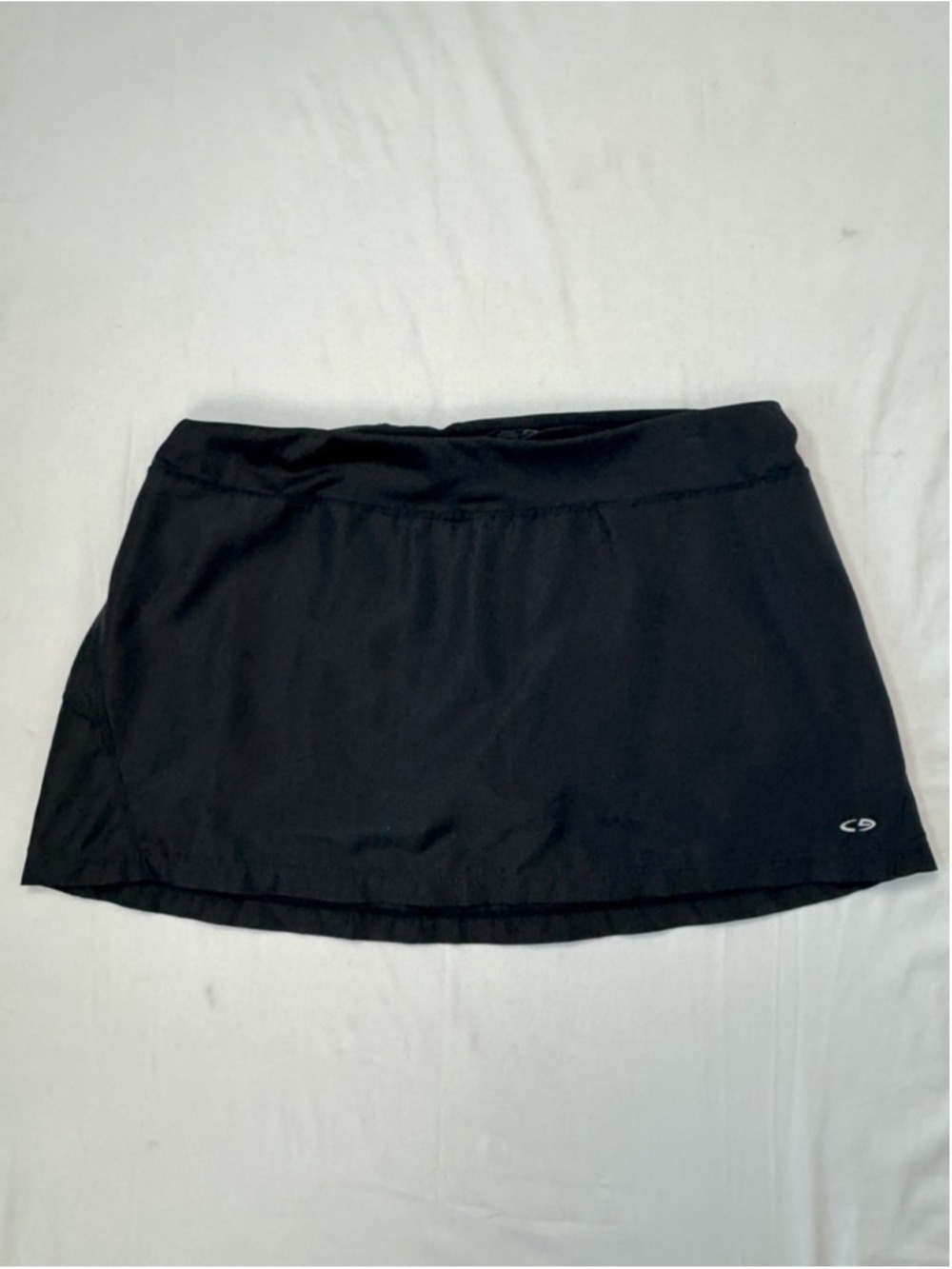 Black Champion Tennis Skort Mini Skirt Undershorts Woman’s Large Tennis Sporty